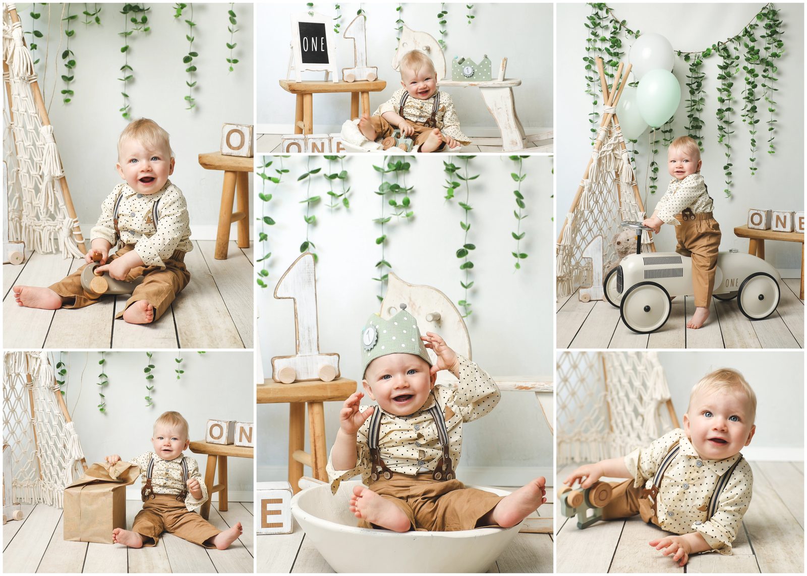 Shooting zum ersten Geburtstag im Studio Duingen